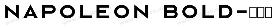 Napoleon Bold字体转换